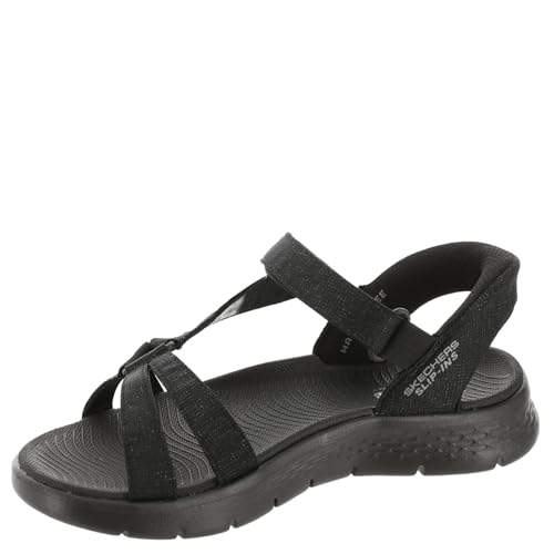 Skechers Women's GO Walk Flex Sandal - Illuminate Hands Free Slip-ins Fisherman, Black, 5 - Image 4