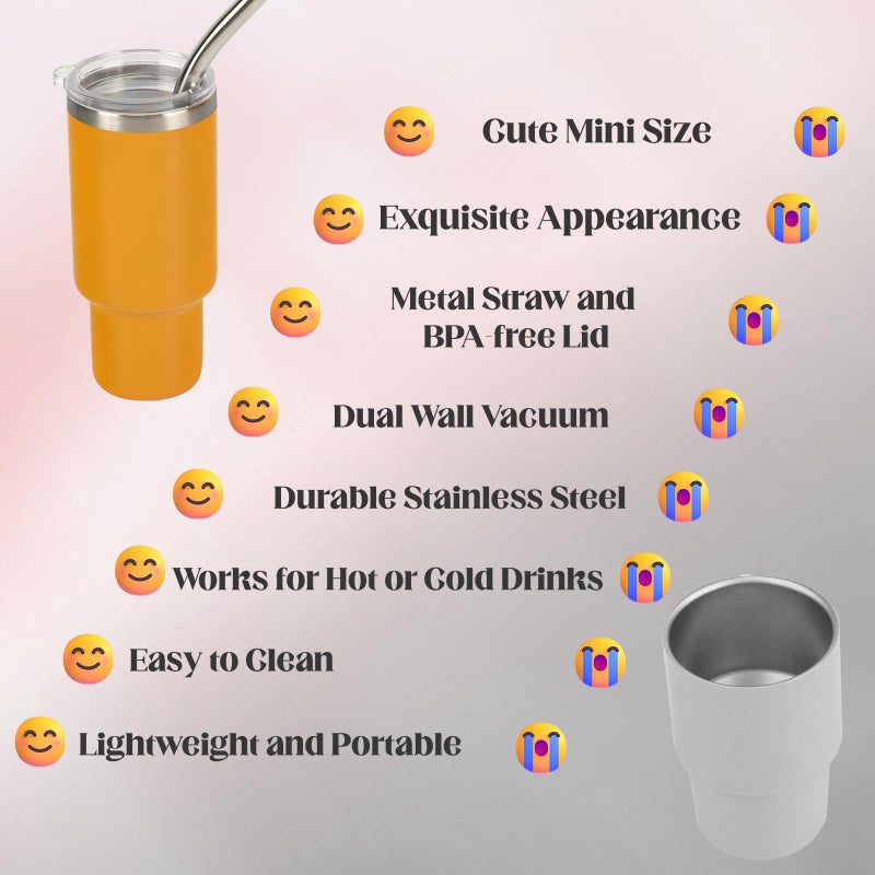 STFALI Cute Shot Glasses Set with Straw 2 oz, Mini Shot Tumbler with Lid and Straw, Kawaii Insulated Tumblers for Espresso Coffee Spirits Cute Stuff Funny Gifts (12 Pack) - Image 3