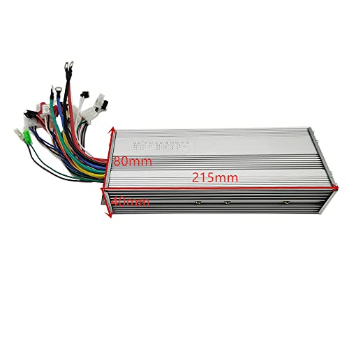 MOTOBERRY مجموعة محرك تيار مستمر بدون فرشاة 1000W - محرك بدون فرشاة 48V 3500rpm مع وحدة تحكم سرعة 20.8A ومجموعة مقبض الخنق لعربات الكارت والدراجات الكهربائية والدراجات النارية والسكوتر الكهربائية - Image 2