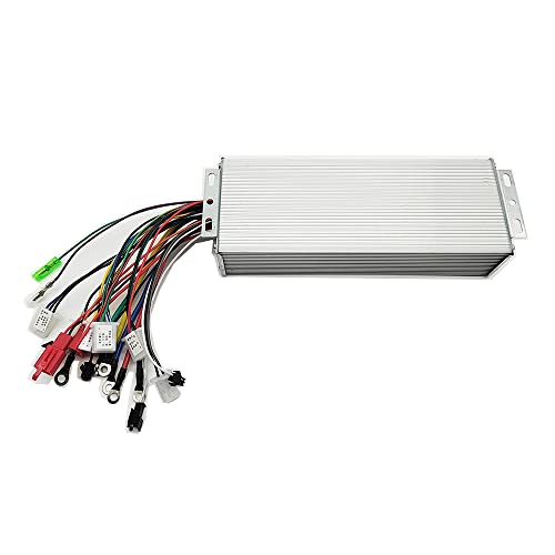 MOTOBERRY مجموعة محرك تيار مستمر بدون فرشاة 1000W - محرك بدون فرشاة 48V 3500rpm مع وحدة تحكم سرعة 20.8A ومجموعة مقبض الخنق لعربات الكارت والدراجات الكهربائية والدراجات النارية والسكوتر الكهربائية - Image 3