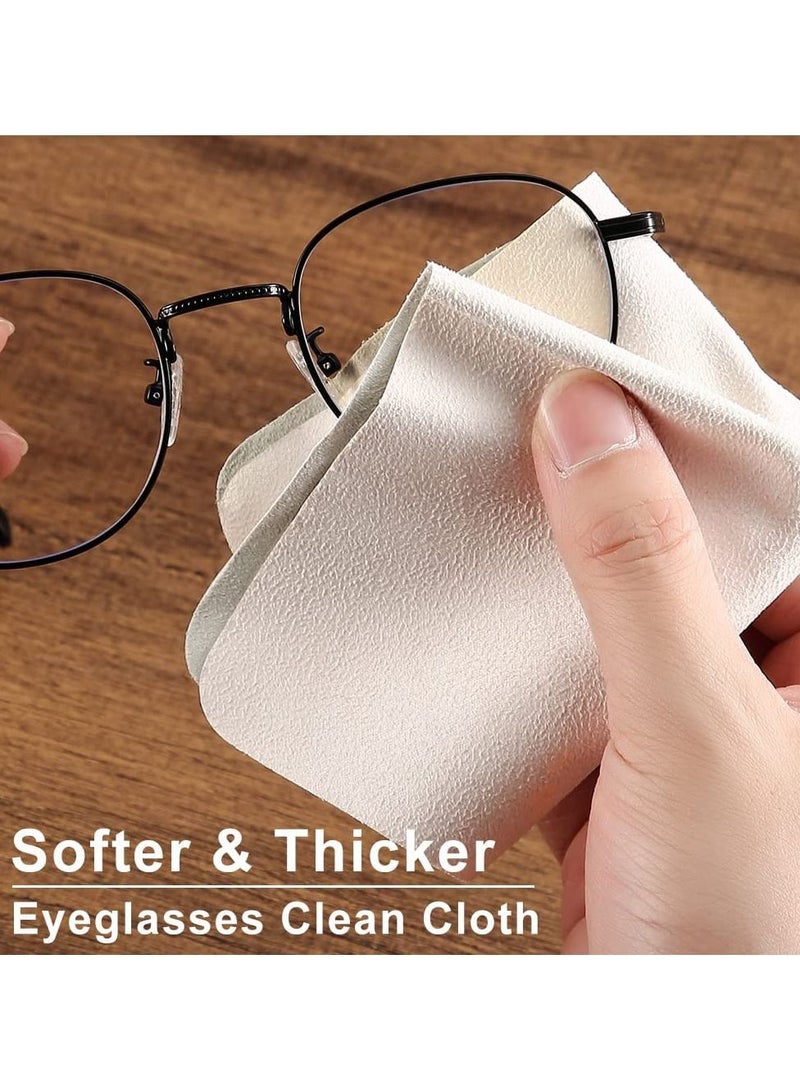 SYOSI Eyeglasses Cleaning Cloth, Lens Clean Cloth Suede Clean Cloth for Eyeglasses, Lenses, Phones, Screens, Camera (50 PCS, Grey) - Image 5
