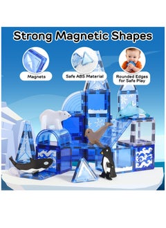 Excefore Magnetic Tiles for Kids Ages 3-5 4-8, 25Pcs Magnetic Tiles for Toddlers 3-5 STEM Magnet Tiles Magnet Blocks Toys Magnetic Building Blocks Animals Kids Games Preschool Learning Toy  - Image 5