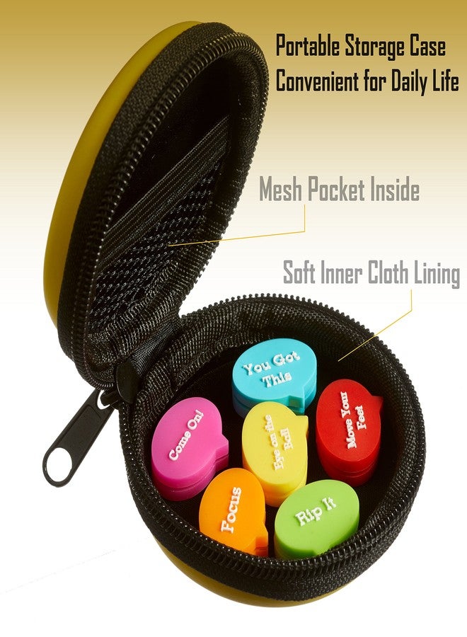 BusyBee Tennis Vibration Dampener in Fun Zipper Gift Pack. Best Shock Absorber (6 Count) Plus a Bonus: Exclusive Mobile App 3 Months Trial - Image 4