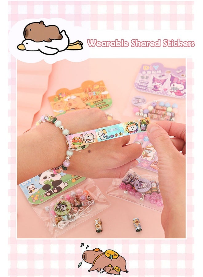 Lemon DIY Wearable & Shareable Sticker Bracelet Set, Wearable Sticker Bracelet for Kids,  Assorted Colors & Styles Creative Fun for Kids, Teens, Collectors - Image 4