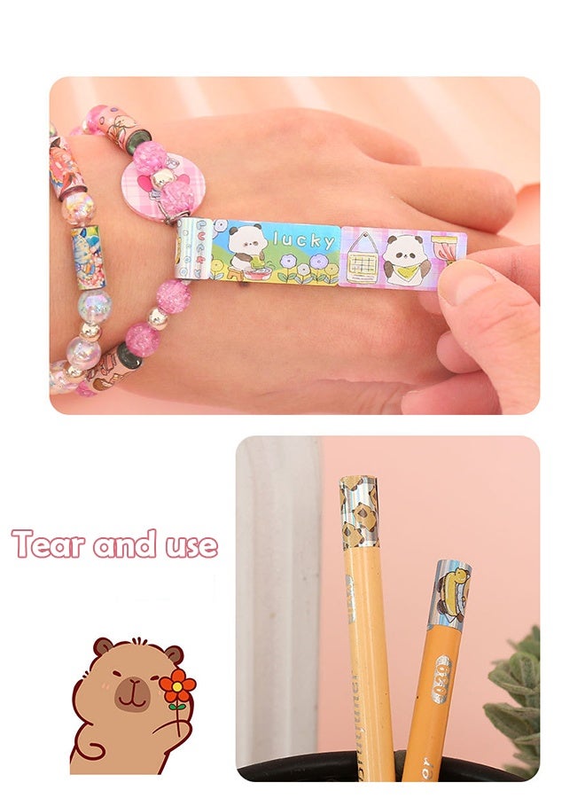 Lemon DIY Wearable & Shareable Sticker Bracelet Set, Wearable Sticker Bracelet for Kids,  Assorted Colors & Styles Creative Fun for Kids, Teens, Collectors - Image 5