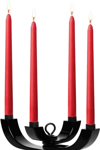 Howemon 14 Pack Red Taper Candles - Taper Candles 12 Inch Dripless, Smokeless & Unscented - 10 Hours Long Burning - Hand Poured Tall Candlesticks - Ideal for Weddings, Dinner Parties, and Home Decor - Image 3