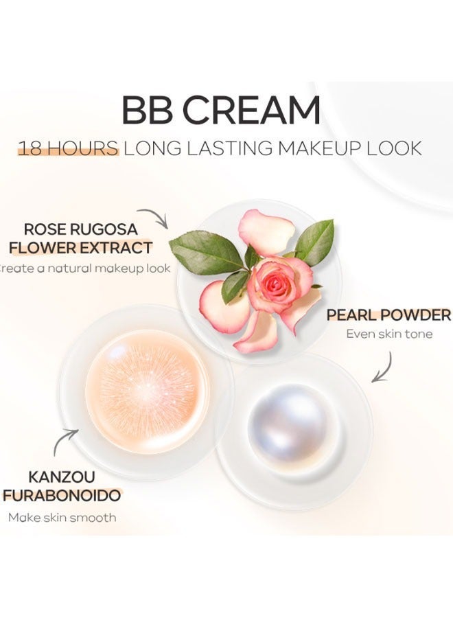 Laikou BB Cream Hydrating Color Correcting Full Coverage Cream, Oil-Free Natural Brightening Foundation Primer Concealer, Even Skin Tone Suitable For All Skin Types Perfect Gift For Women - Image 5