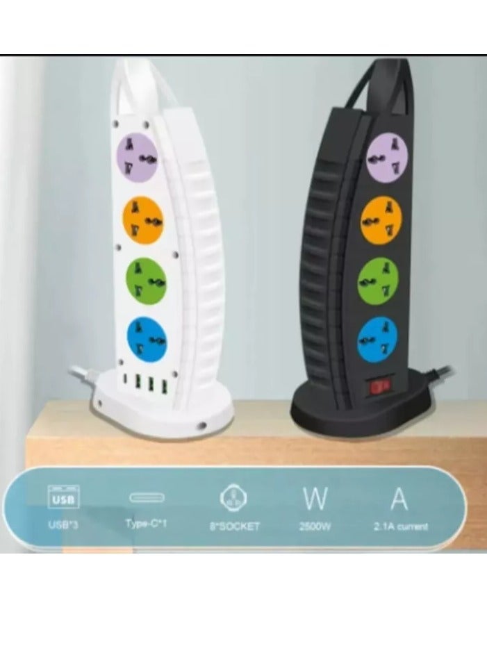 T G Smart Home Systems Styles 2500W 4 Power Socket White - Image 2