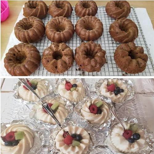 To Encounter 24-Pack Silicone Molds - Nonstick 3-Inch Silicone Donut Mold, Baking Cups, Donut Pan, Muffin, Jello, Bagel Pan - Oven, Microwave, Dishwasher Safe - Image 3