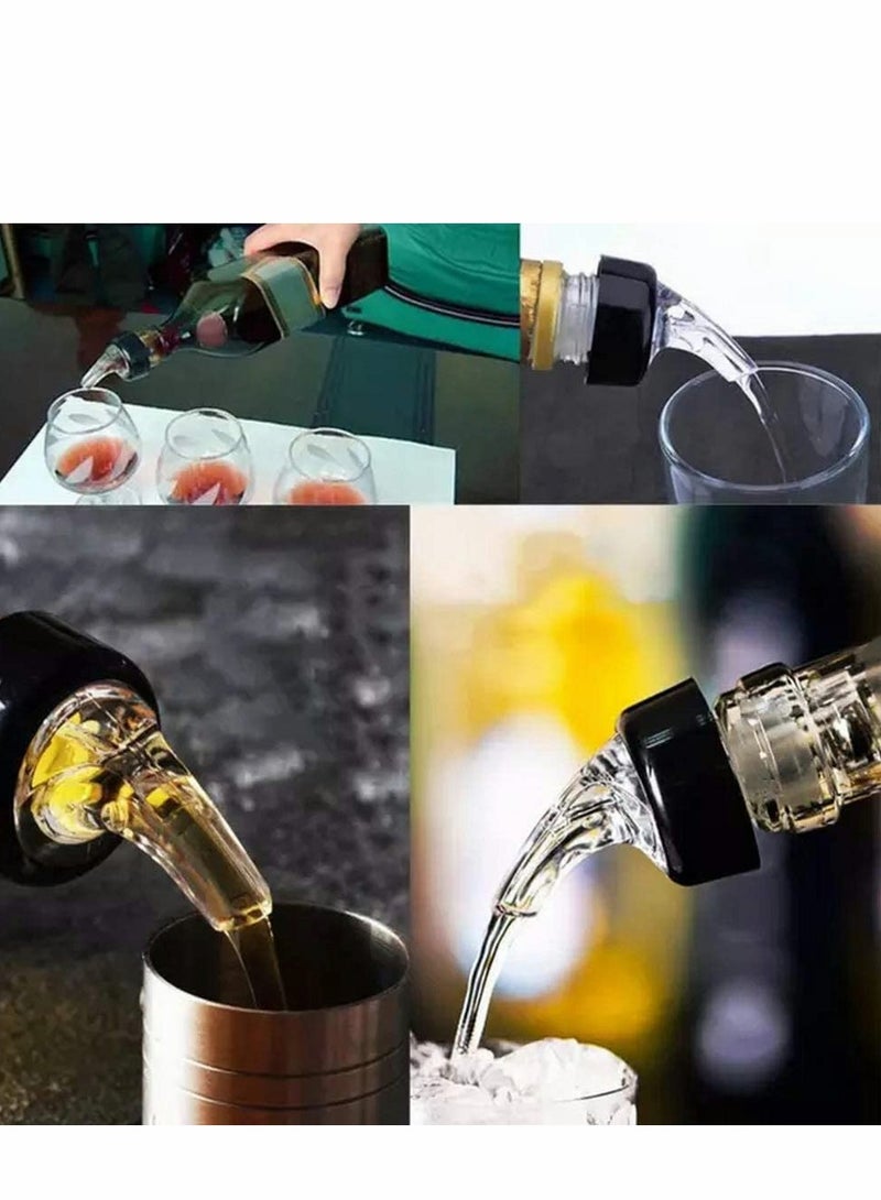 Automatic Spirit Measure Pourer Set - 4 Pack Quick Shot Dispenser for Home & Restaurant Use, Perfect for Cocktails & Drinks  - Image 3