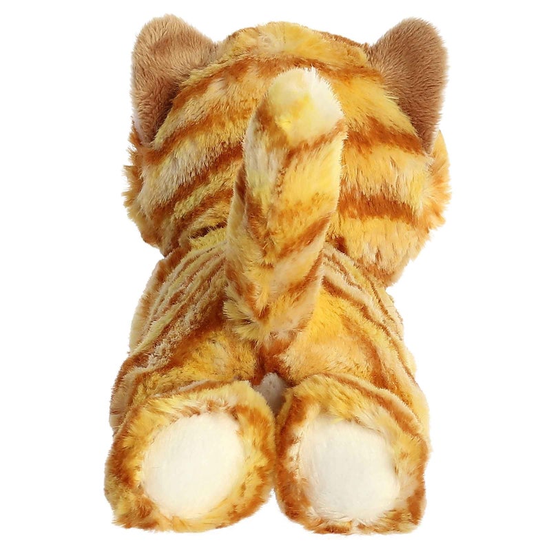 AuroraÂ® Adorable Mini Flopsieâ„¢ Ginger Catâ„¢ Stuffed Animal - Mini Companions Ready for Playful Adventures - for Kids All Ages, Toddlers, Adults, and Families - Orange 8 Inches - Image 4
