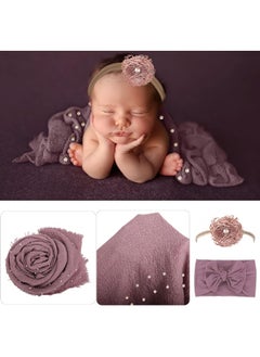 AOKE AOKE 5 PCS Newborn Photography Wrap Props Kit  - Image 3