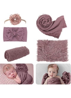 AOKE AOKE 5 PCS Newborn Photography Wrap Props Kit  - Image 1