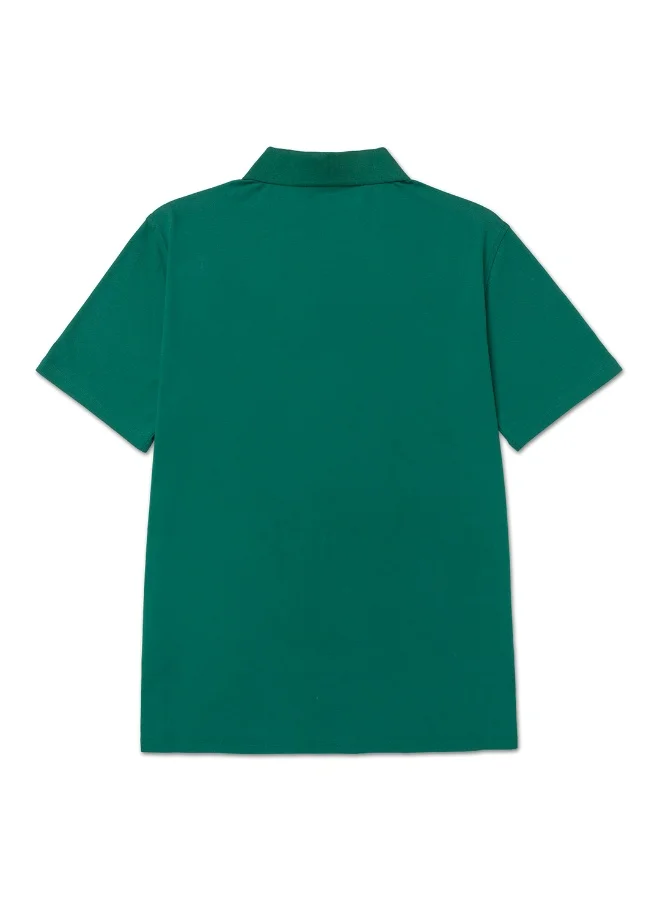 Caterpillar CAT Men’s Pique Logo Polo T Shirt – 95% Cotton 5% Spandex – Soft Stretch Pique – Split Droptail Hem