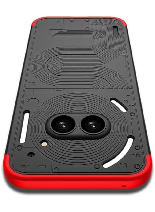 جراب Plus 2 For Nothing Phone 2A وواقي شاشة 360 درجة كامل الجسم مصنوع من مادة بلاستيكية صلبة غطاء خلفي واقي قابل للفصل مقسم نحيف مقاوم للصدمات جراب هاتف مضاد للخدش - Image 3