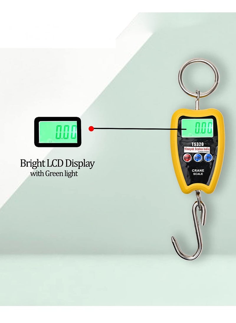 TS320 200KG Hanging Scale, Mini Crane scale, Electronic portable weight machine for luggage, LPG stations, Poultry Farms, Scrapyards, Airports, Travel Uses - Image 2