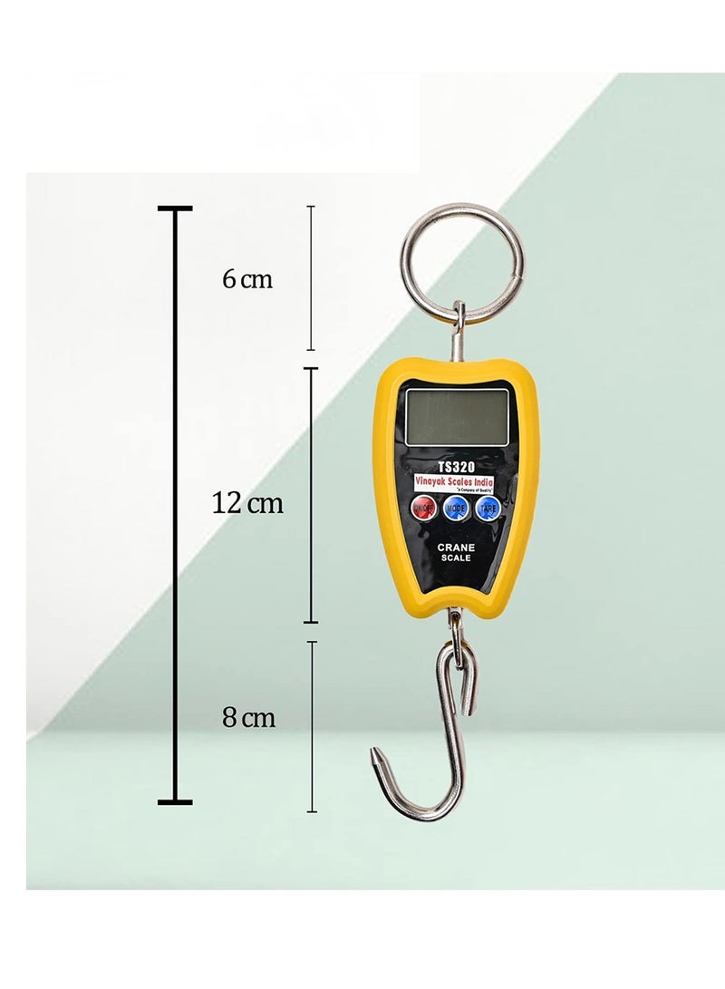 TS320 200KG Hanging Scale, Mini Crane scale, Electronic portable weight machine for luggage, LPG stations, Poultry Farms, Scrapyards, Airports, Travel Uses - Image 3