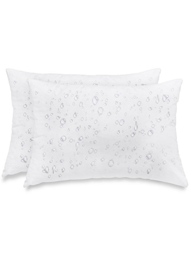 Utopia Bedding Outdoor Pillow Inserts 12 x 20 Inches (Pack of 2, White), Water Resistant Garden Throw Pillows for Patio and Porch Furniture - Image 1