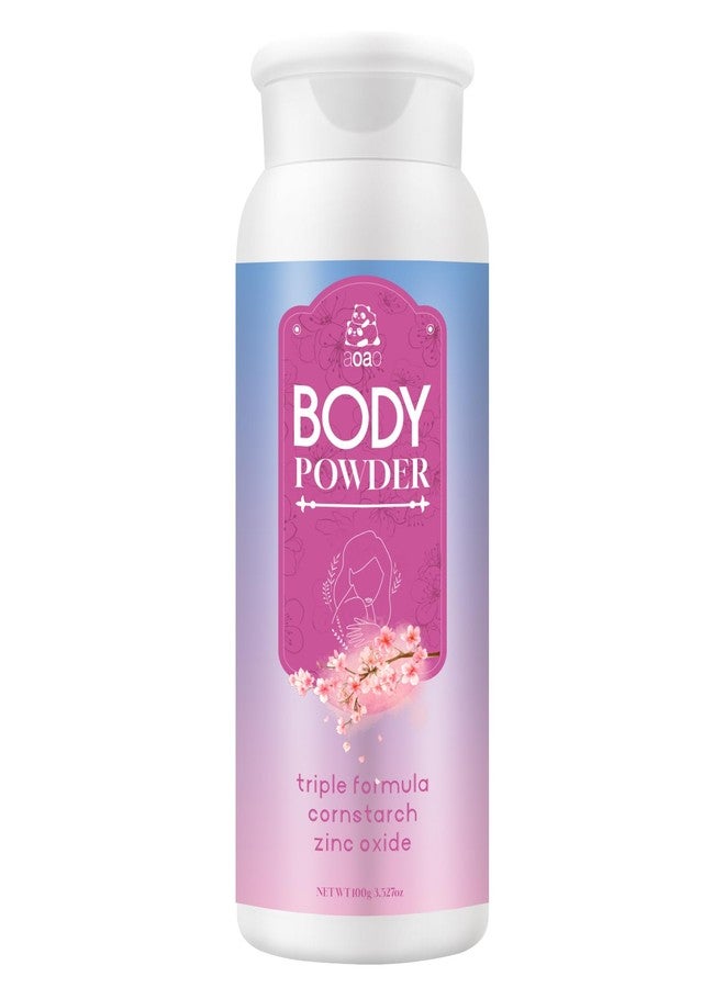 AOAO Body Powder for Women Fresh, Talc-Free Dusting Powder for Dryness, Soothing Aloe & Protect Zinc Oxide, Gentle Formula Sweat & Odor Control, Cornstarch Body Powder for Women Daily Freshness, 3.53oz - Image 1
