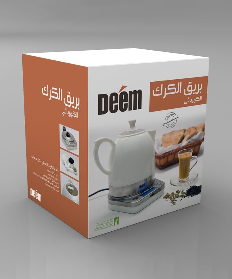 Deem Karak Tea Maker, 1 Liter, White, Ad-Epkt-1012A - Image 5