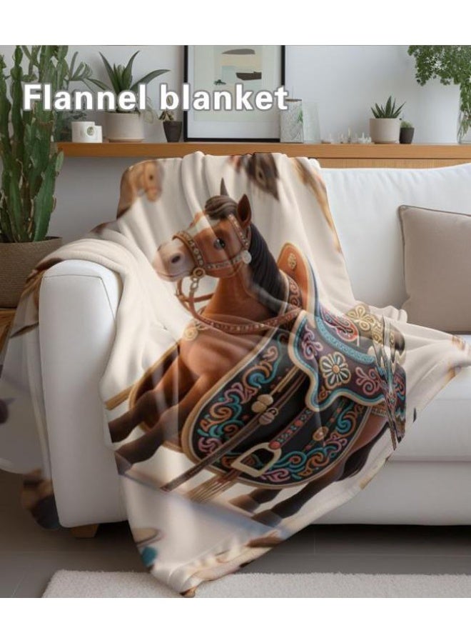 general Baby and children's cartoon flannel thin blanket (warm and comfortable, suitable for sleep, game use) 70cm*100cm - Image 1