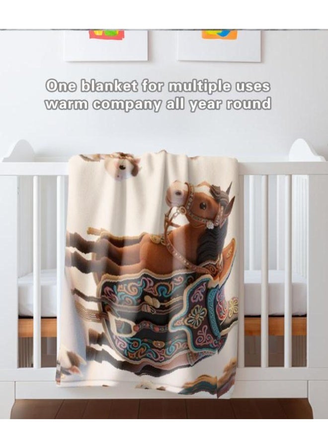 general Baby and children's cartoon flannel thin blanket (warm and comfortable, suitable for sleep, game use) 70cm*100cm - Image 5