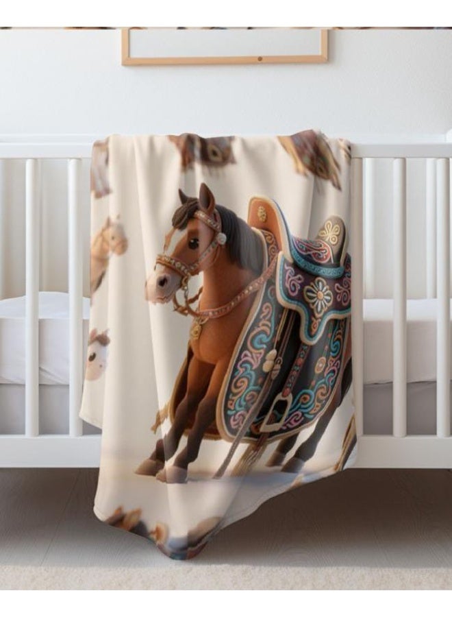 general Baby and children's cartoon flannel thin blanket (warm and comfortable, suitable for sleep, game use) 70cm*100cm - Image 4