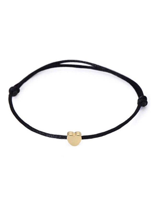 NIBEMINENT - Romantic Heart Charm Lucky Rope Knotted Bracelet - Image 1