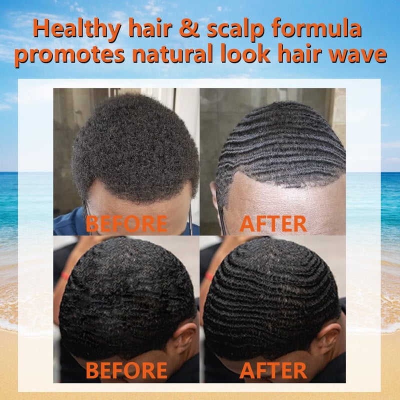 Goiple Natural Wave Pomade Strong Hold Easy Wash 360 Wave Training Hair Cream, Waves Grease for Men Water-Based Hair Cream for Wave, Moisture, Control and Silky Shine, Wave Pomade for Black Men 4oz - Image 5