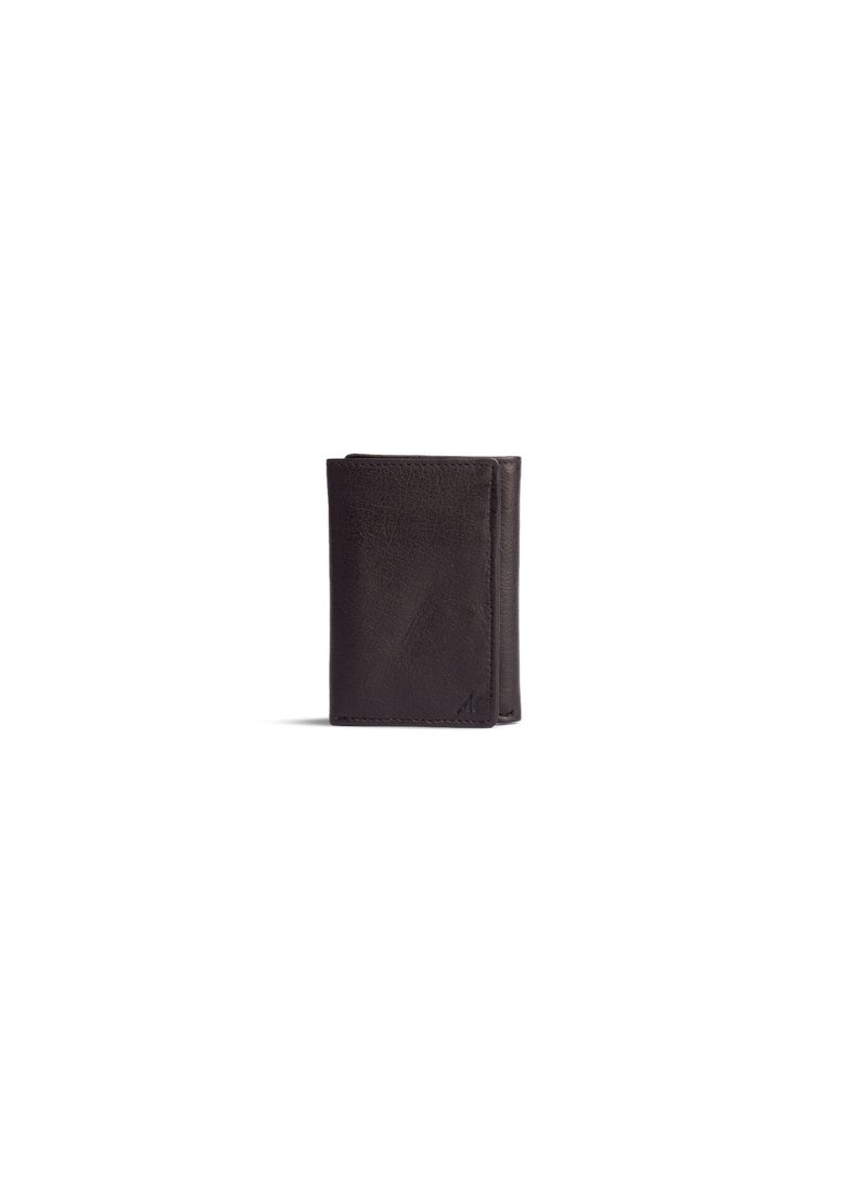 Ar supply Ar Gen Fold Slim Trifold Wallet for Men 100% Genuine Cow Leather – 9 Card Slots with ID Window – Dual Currency Compartments – Compact Minimalist Design - Image 1