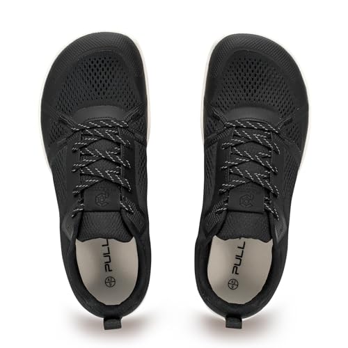 Pulltop Barefoot Trail Running Shoes for Men - Wide Toe Box | Zero Drop Sole | Minimalist Cross-Training Shoes Black Size 9 - Image 2