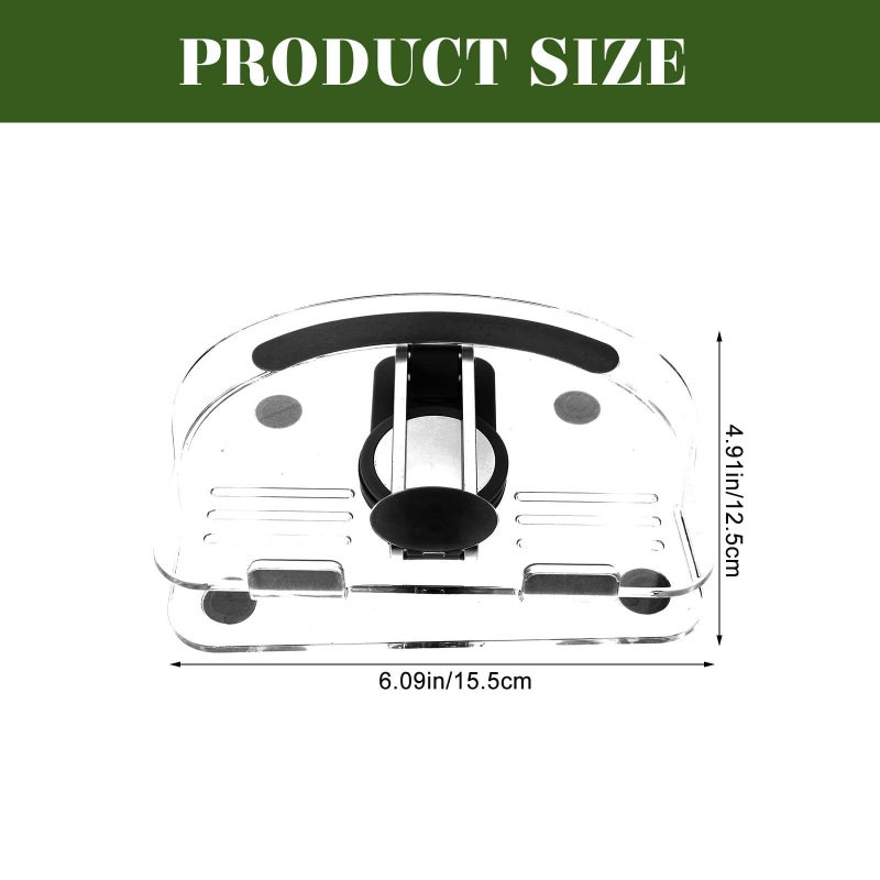 Adjustable Foldable Tablet Stand Holder With Non Slip Base For Office Home Black - Image 3