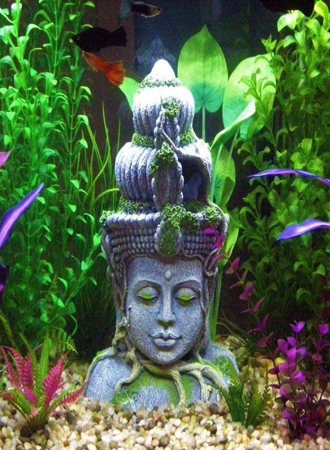 Mistletoe Natural Hiding Head Buddha Statue for Aquarium Decoration Ornaments/Toy for Fish Tank ONLY for Above 2ft Tank Decor - Image 5