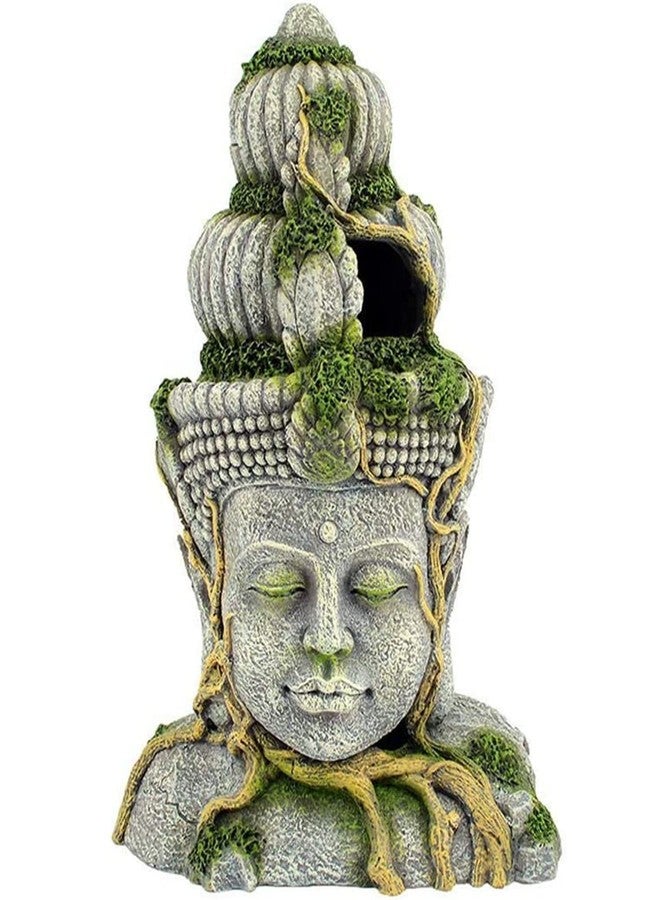 Mistletoe Natural Hiding Head Buddha Statue for Aquarium Decoration Ornaments/Toy for Fish Tank ONLY for Above 2ft Tank Decor - Image 1