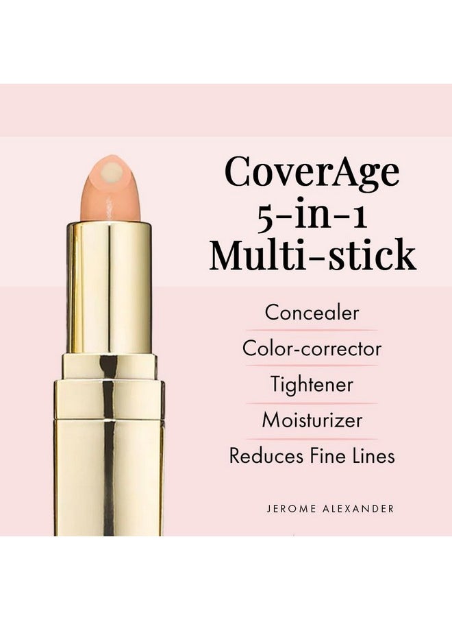 Jerome Alexander Jerome Alexander CoverAge Concealer Stick - Anti-Aging Under Eye Concealer + Skincare - Brighten Dark Circles, Hydrate, and Nourish - Medium  - Image 2