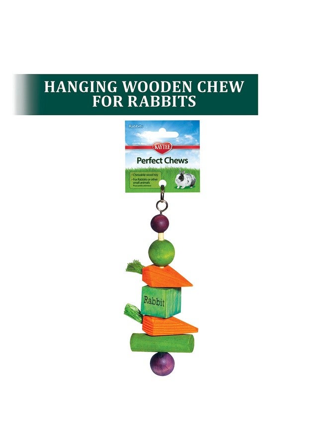 Kaytee Perfect Chews Hanging Wood Chew Toy for Pet Rabbits and Other Small Animals - Image 2