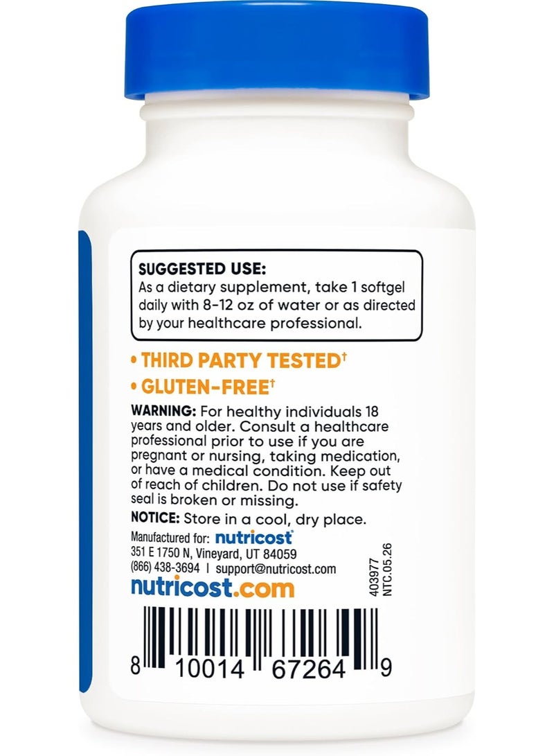 Nutricost Vitamin K2 MK-7 Capsules 100mcg 240 softgels - Image 5