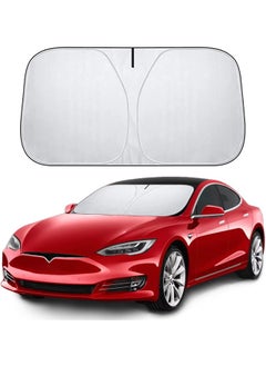 XiuWoo Windshield Car Sunshade, Reflective & Foldable Sun Cover, Blocks 99% of UV Rays, Car Window Shade Interior Accessory for Most Cars, SUVs, and Trucks  - Image 1