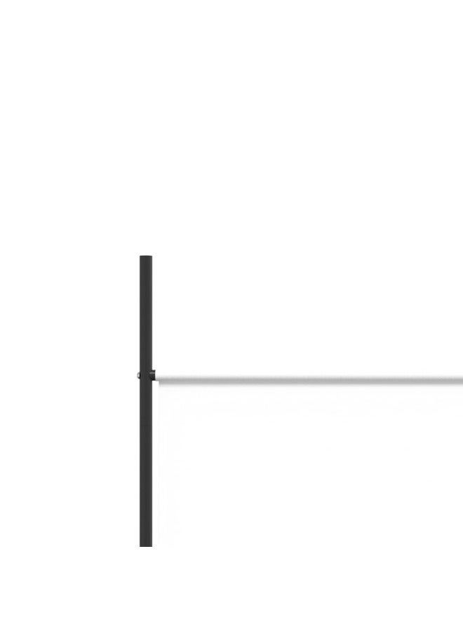 vidaxl 4-Panel Room Divider White 200x200 cm Fabric 350182 - Image 5