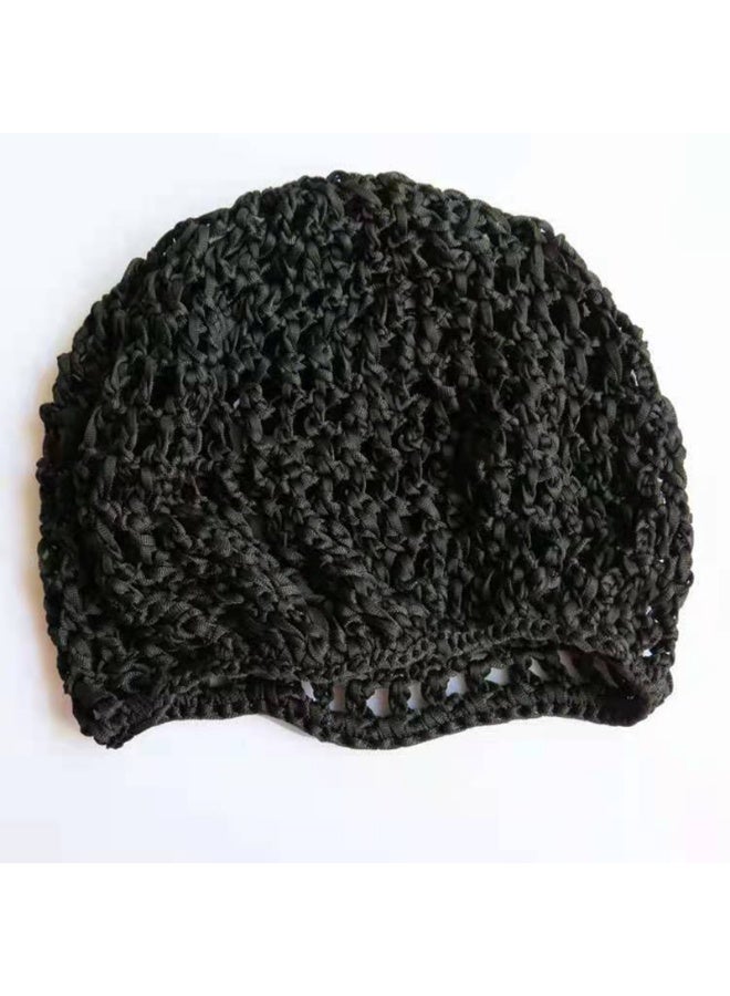 شبكة شعر كروشيه 3 قطع كروشيه ناعمة قابلة لإعادة الاستخدام، غطاء نوم ليلي كروشيه ناعم قابل لإعادة الاستخدام، شبكة شعر محبوكة - Image 2