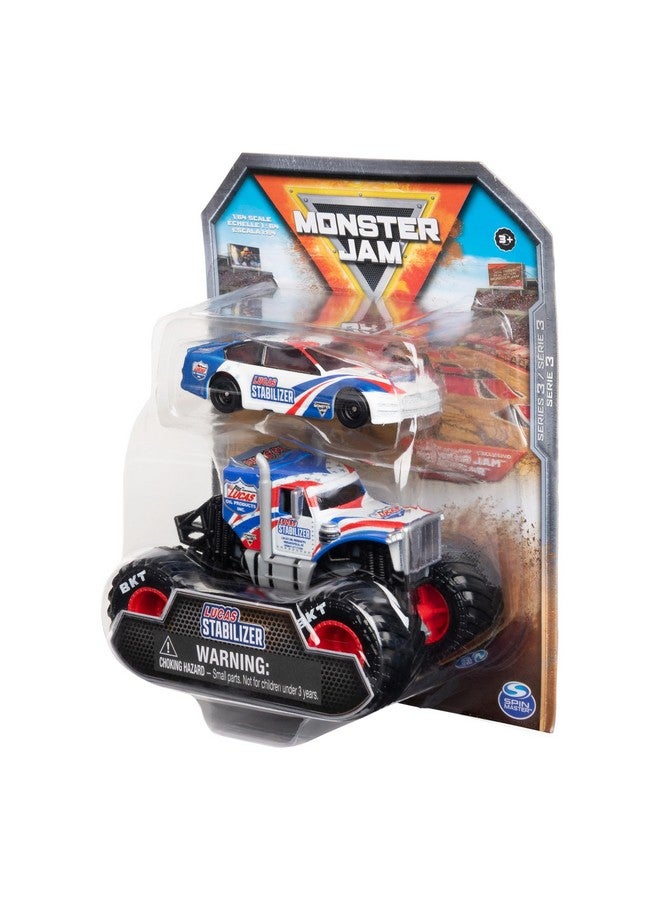 سبن ماستر شاحنة سباق ومثبت لوكاس مونستر وسيارة سباق 1/64 - Image 4