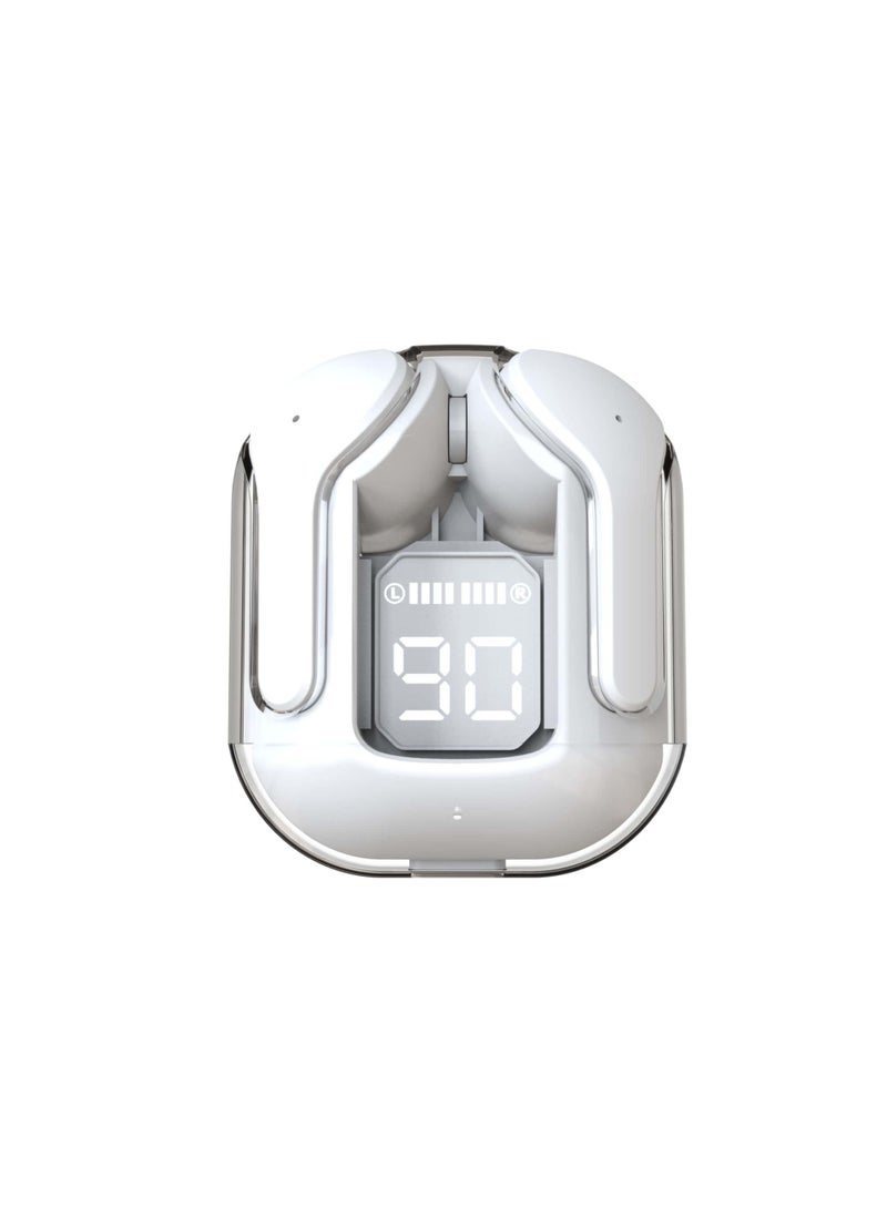 ليفور LEVORE Blutooth سماعات TWS كريستال مع شاشة عرض LBT301 أبيض - Image 1