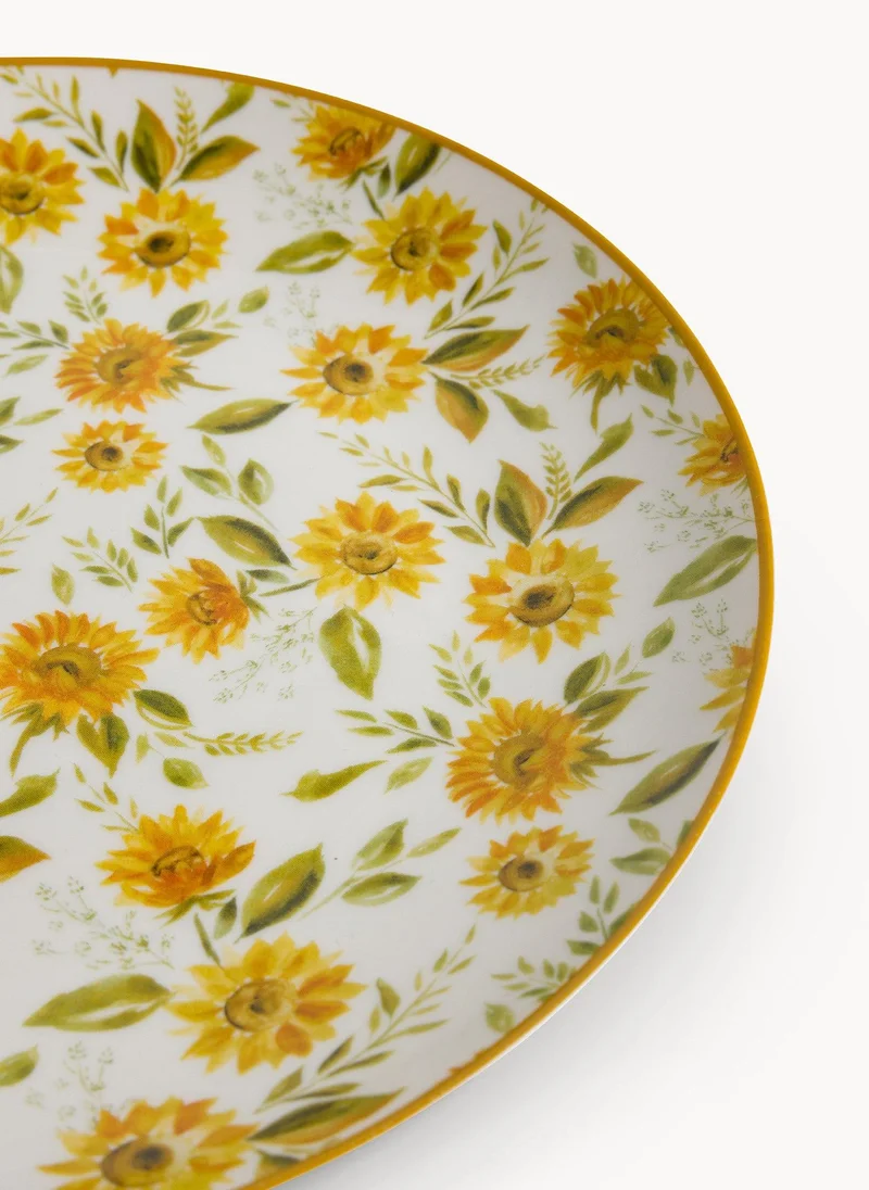 سيمبلي كيتشن Sunflower Bone China Fruit Plate Decorative