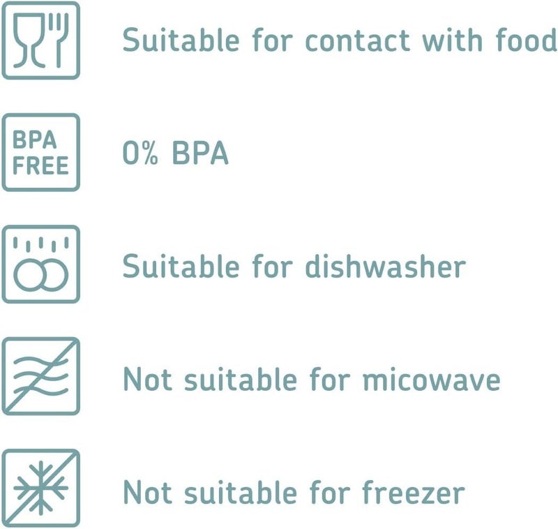 Mepal Food Storage Container 3-Piece Set - Food Containers - Kitchen Container & Organizer - Stackable & Airtight Food Storage Container - 1x 2000 ml & 2x 1000 ml - White - Image 4