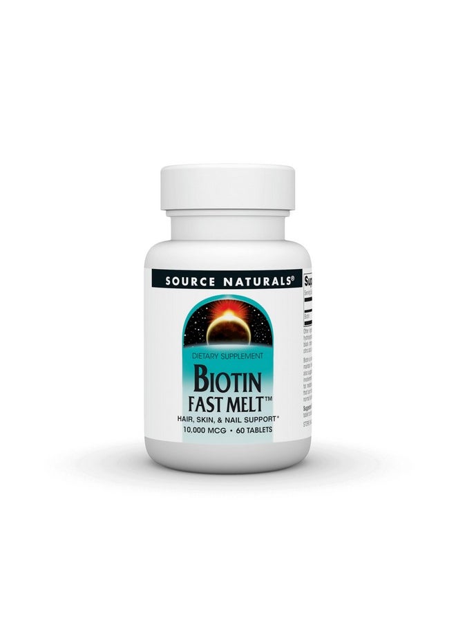 Source naturals Biotin Fast Melt, Hair Skin and Nail Support*, 10,000 mg - 60 Fast Melt Tablets - pzsku/ZCC0EF15E35106F46AD48Z/45/_/1739864445/72f92685-3ab1-47c0-9459-d88dce5048d5