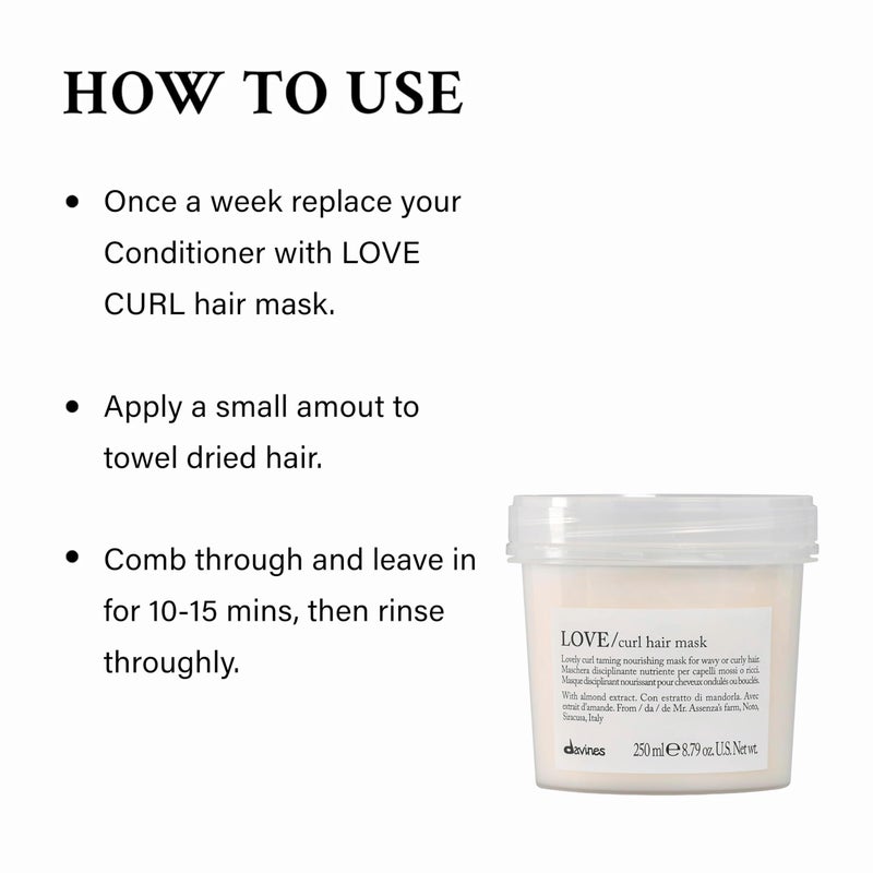 Davines Love Curl Mask, 8.79 oz. - Image 4
