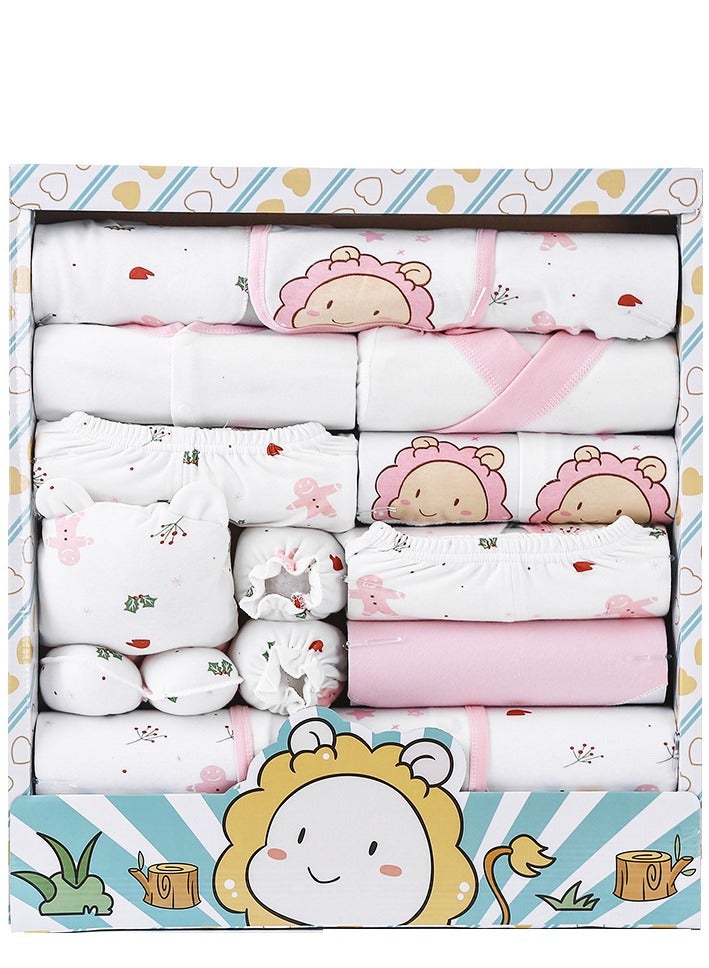 Newborn Baby Gifts Set, Newborns Layette Gift for Girl Boys, Infant Essential Clothes Accessories, Premium Cotton Babies' Pant and Top Sets, with Beautifully Packaged Boxes and Prints