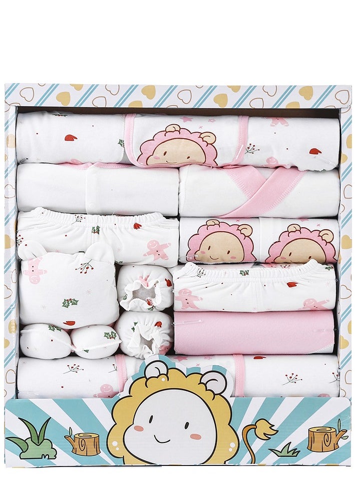 MIXDE Newborn Baby Gifts Set, Newborns Layette Gift for Girl Boys, Infant Essential Clothes Accessories, Premium Cotton Babies' Pant and Top Sets, with Beautifully Packaged Boxes and Prints 