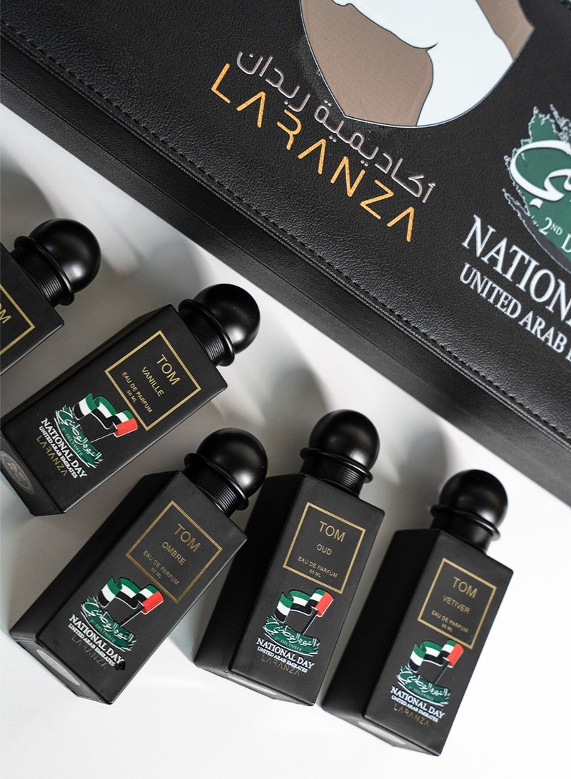 Laranza Luxury Perfume Gift Set – 6 x 50ml | UAE National Day Edition |  Long Lasting Unisex Perfume Oud & Musk Scents | Arabic Perfume Gift Box - Image 2