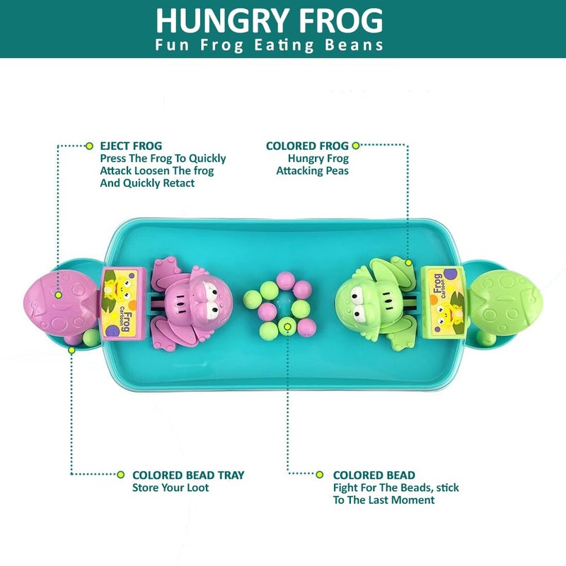 Wembley Hungry Frog Games Eating Beans Games | Indoor Games Interactive Game Toy of Family Board Games for Kids | Interactive Game Toys Multiplayer Game for 2 Player - Image 4
